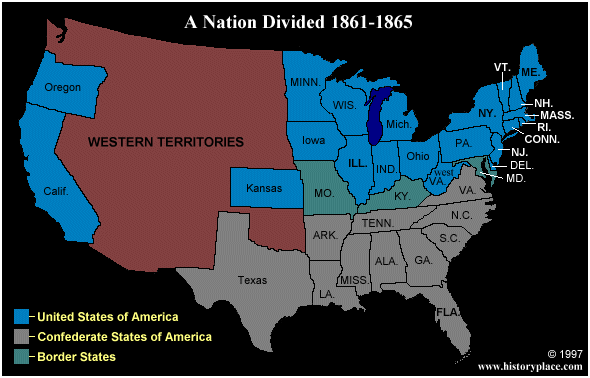 Image result for civil war map