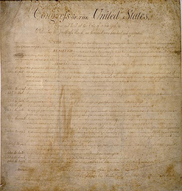The Us Constitution Bill Of Rights