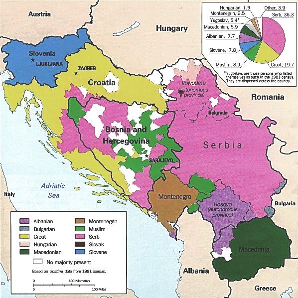 World Map Serbia