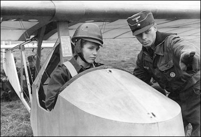 Glider instruction during the special Day of Military Training run by regular members of German armed forces. 