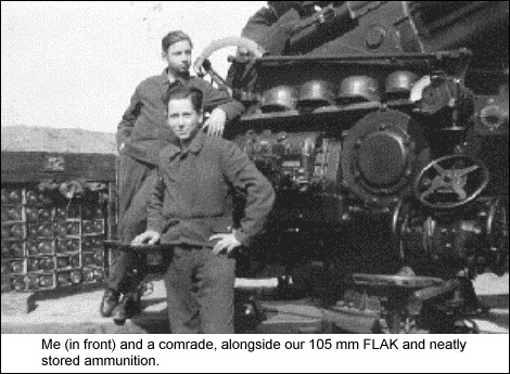 Me and a comrade at our FLAK gun.