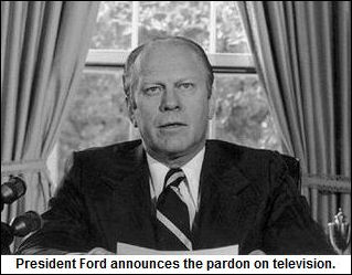 What was president ford reason for pardoning nixon