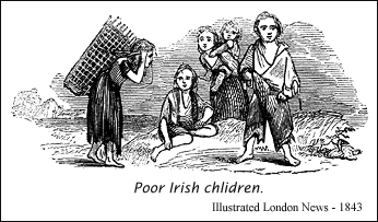 Poor Irish children.