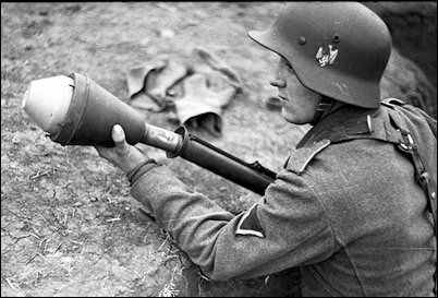 The last reserves--ever younger--learn how to fire anti-tank Panzerfausts to stop the Russians.