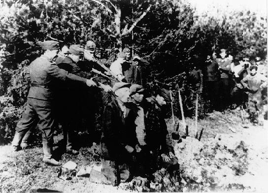 Einsatzgruppen army mobile execution photograph poster
